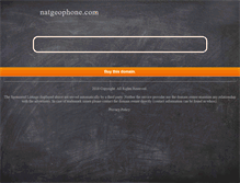 Tablet Screenshot of natgeophone.com